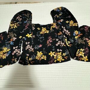 Abercrombie & Fitch | Long-Sleeve Corset Top